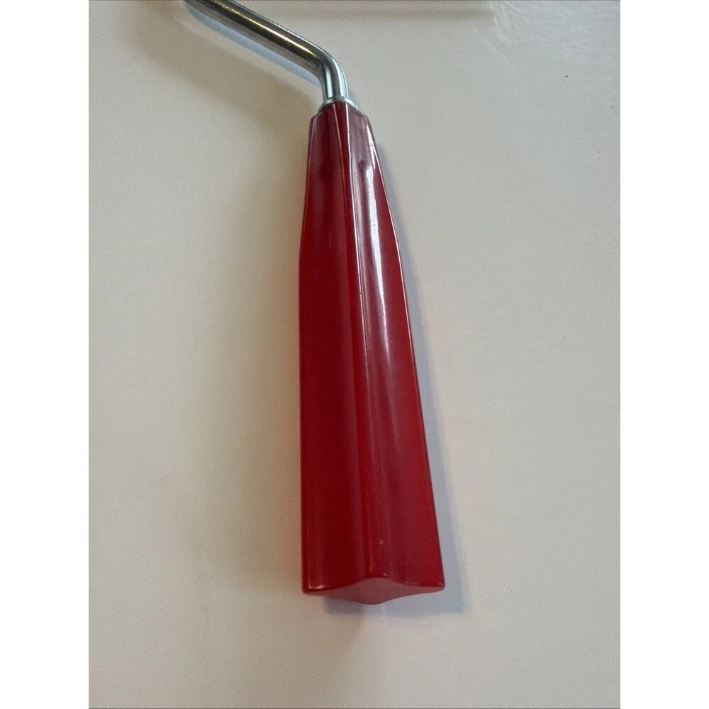 Vintage Red Bakelite Utensils Cake Cutter and Soup Gravy Serving Ladle